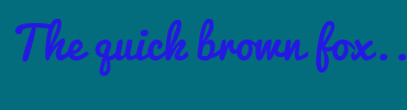 Image with Font Color 2419E2 and Background Color 036D7D